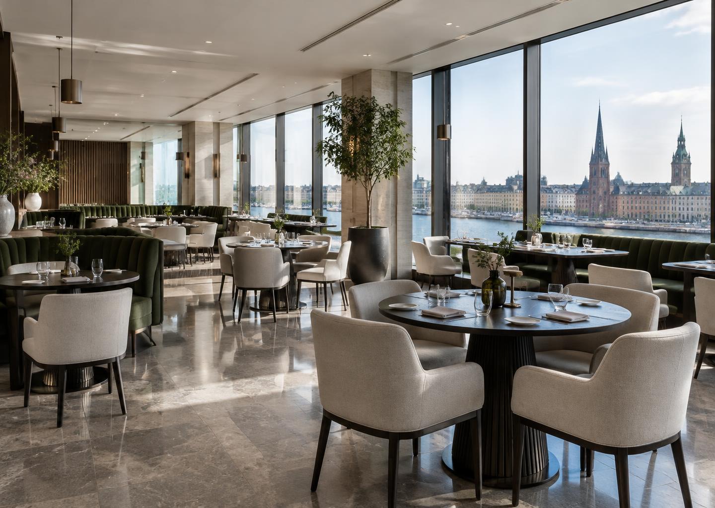 Sauberes Hotelrestaurant